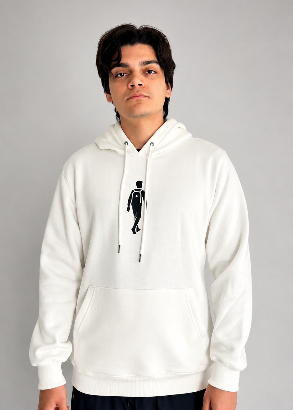 Moletom Canguru ADM Off White Masculino