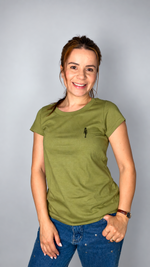 camisa baby long feminina verde oliva
