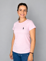 camiseta baby long missionária ADM rosa bebê