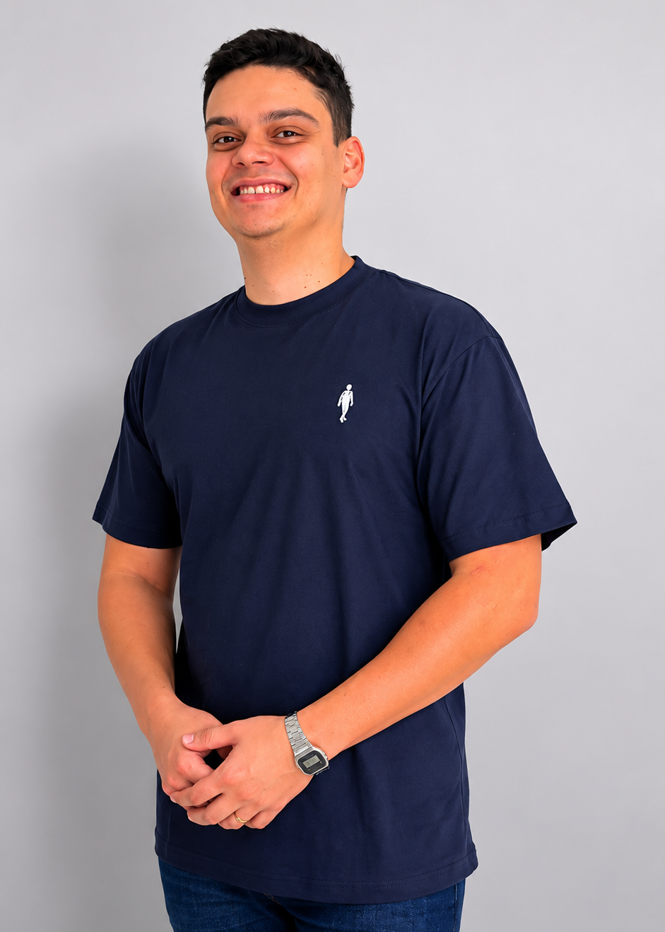 Camisa Oversized ADM Azul Marinho Masculina