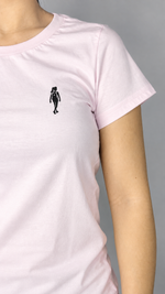 camiseta baby long missionária ADM rosa bebê