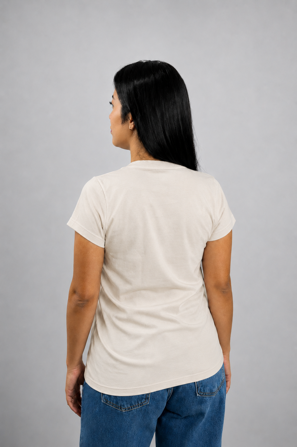 Camiseta Baby Long Off White Feminina
