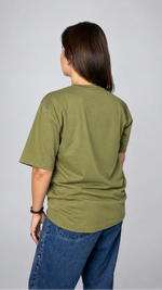 camisa básica verde oliva missionária feminina