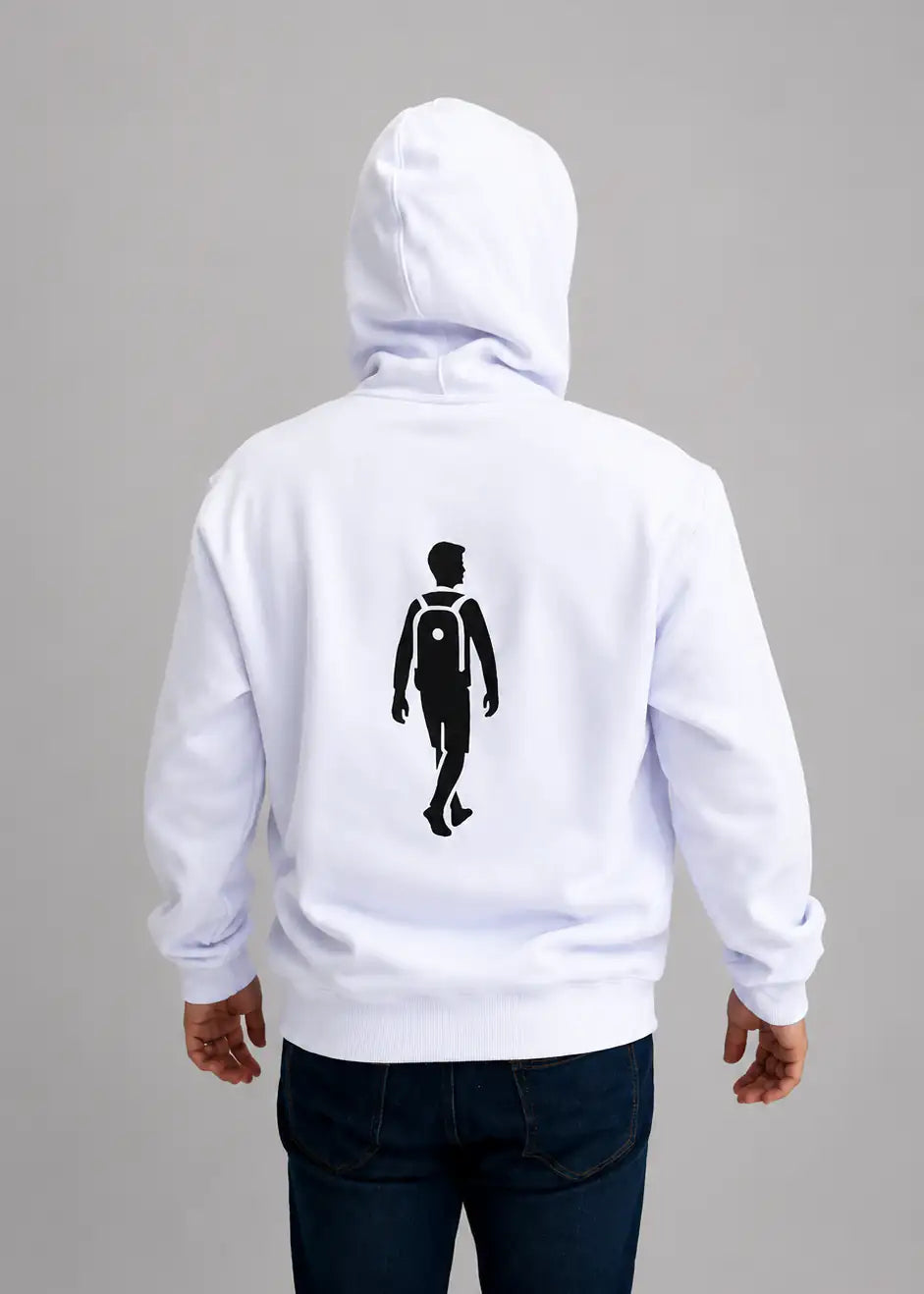 Moletom Canguru ADM Branco Masculino