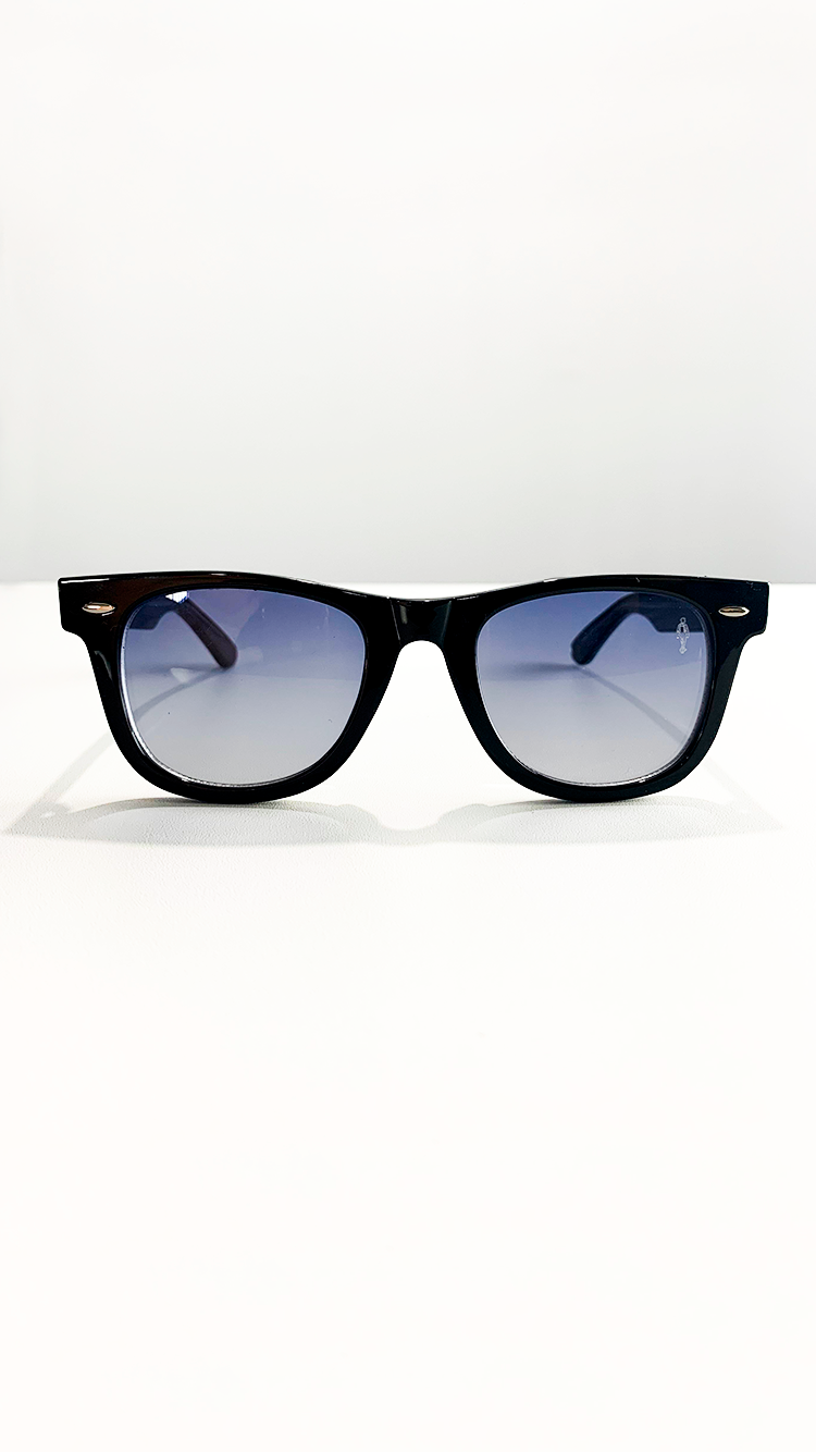 Óculos de Sol Preto Lente Azul MT2819
