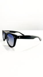 Óculos de Sol Preto Lente Azul MT2819