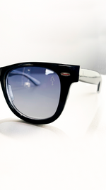 Óculos de Sol Preto Lente Azul MT2819
