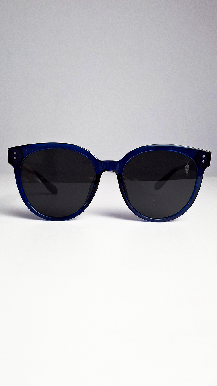 Óculos de Sol Azul Royal Lente Preta RM0116