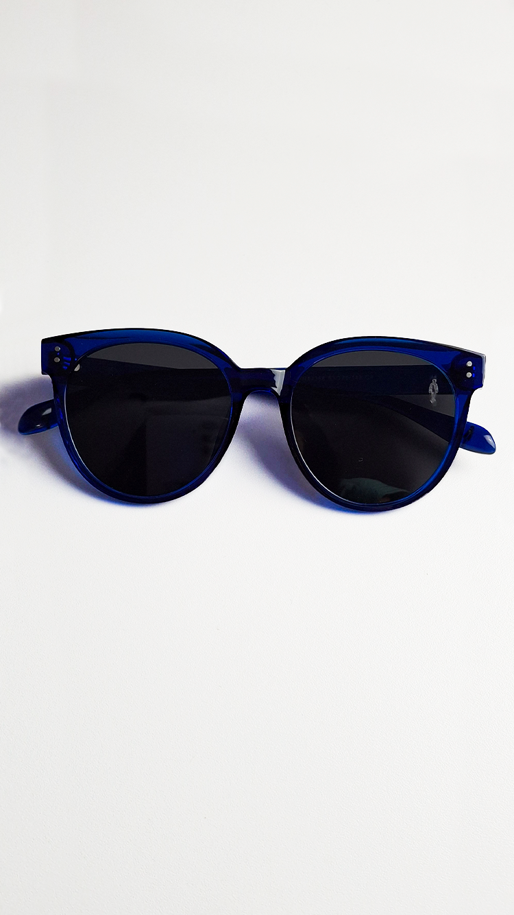 Óculos de Sol Azul Royal Lente Preta RM0116