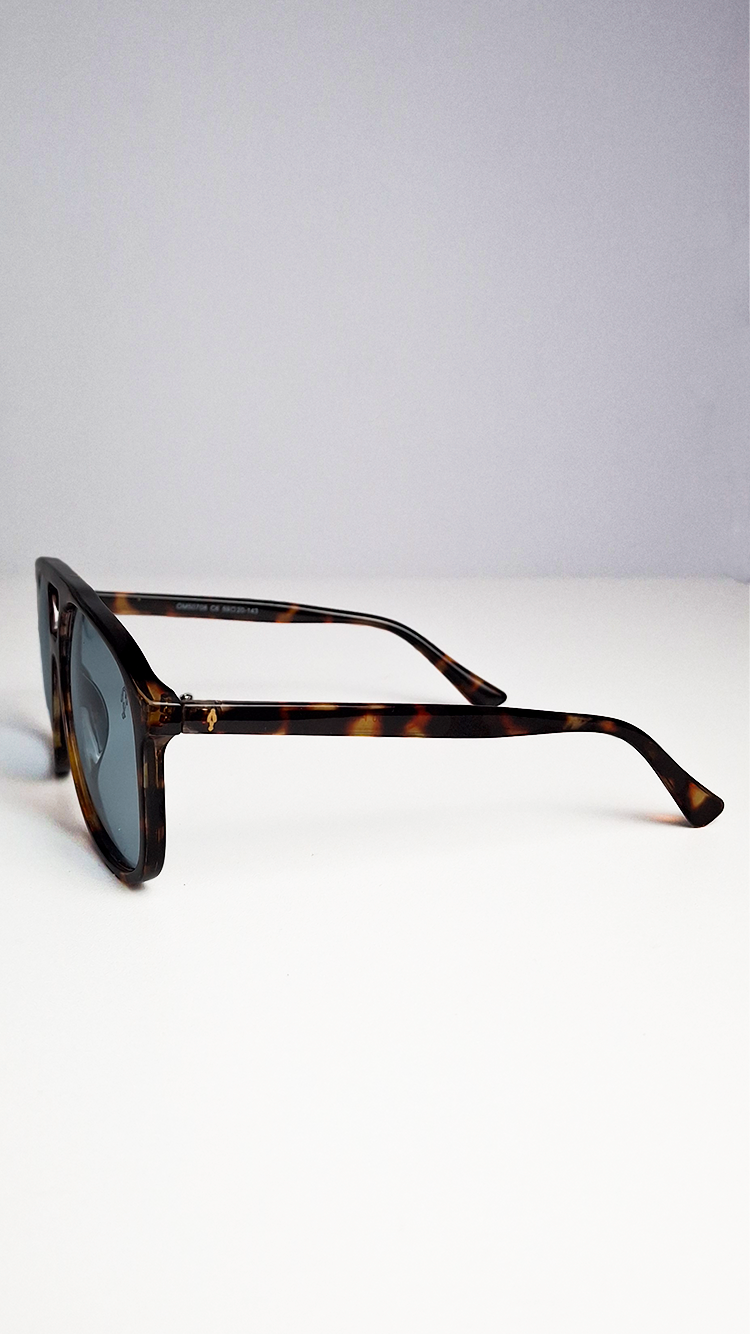 Óculos de Sol Tortoise Lente Azul Claro IS0608