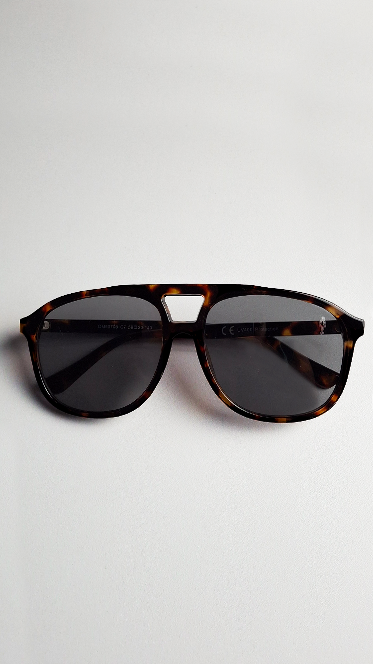 Óculos de Sol Tortoise Lente Cinza IS0608
