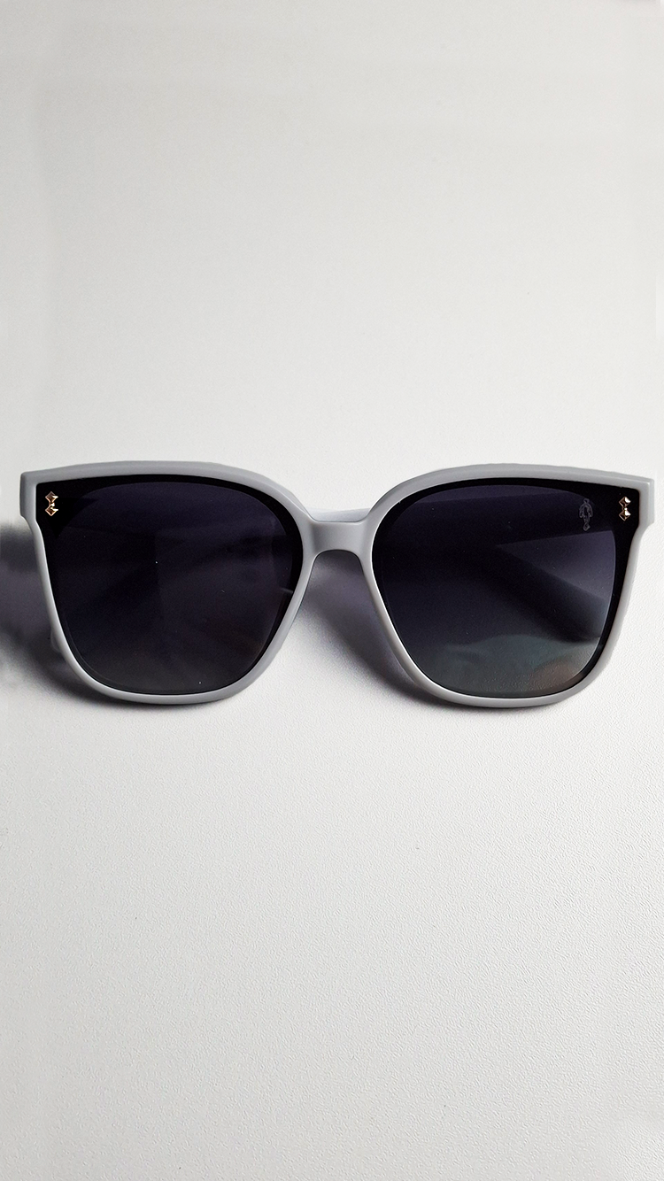 Óculos de Sol Cinza Lente Preta RM1015