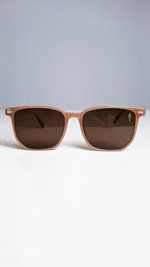 Óculos de Sol Marrom Lente Marrom JR0107
