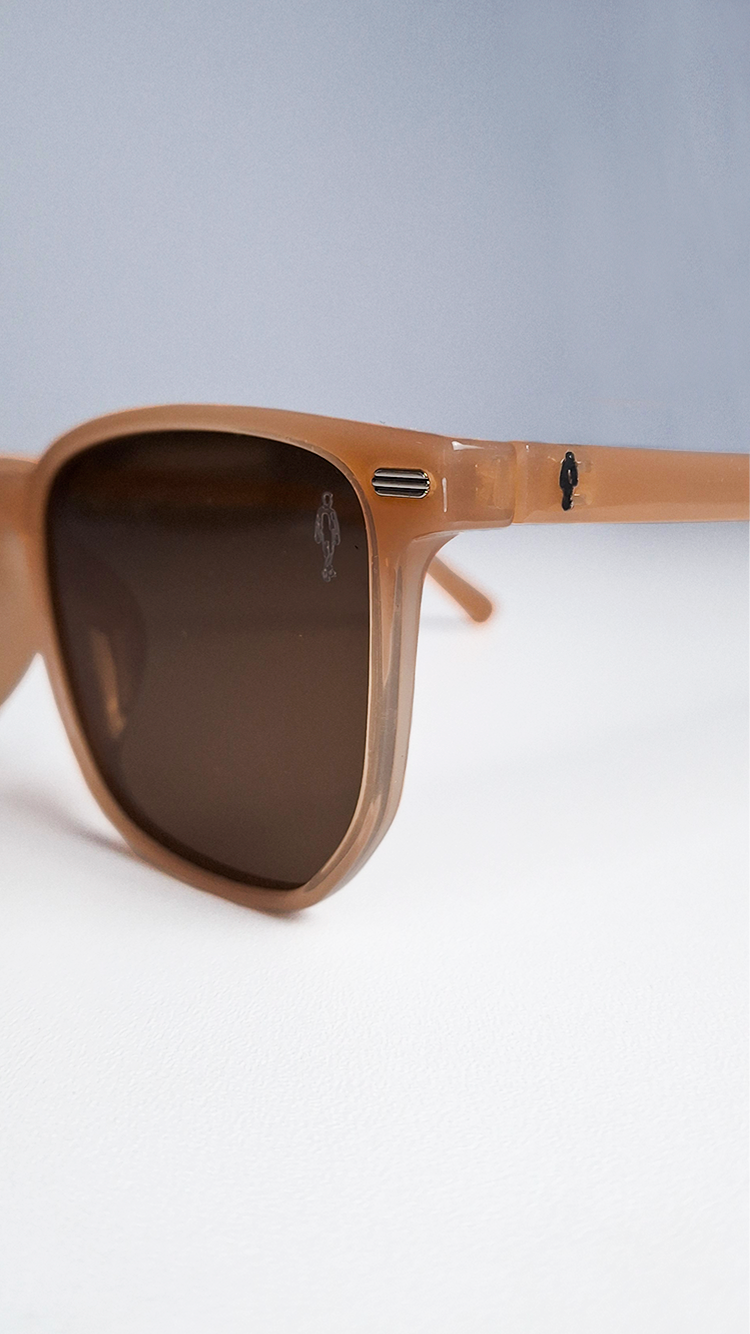 Óculos de Sol Marrom Lente Marrom JR0107