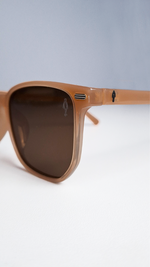 Óculos de Sol Marrom Lente Marrom JR0107