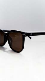 Óculos de Sol Preto Fosco Lente Marrom SL9603