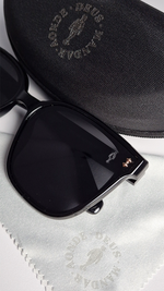 Óculos de Sol Preto Lente Preta RM1015