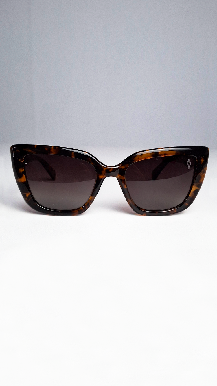 Óculos de Sol Tortoise Lente Degradê Marrom CR1624