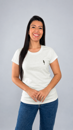 Camiseta Baby Long Missionária ADM Off White