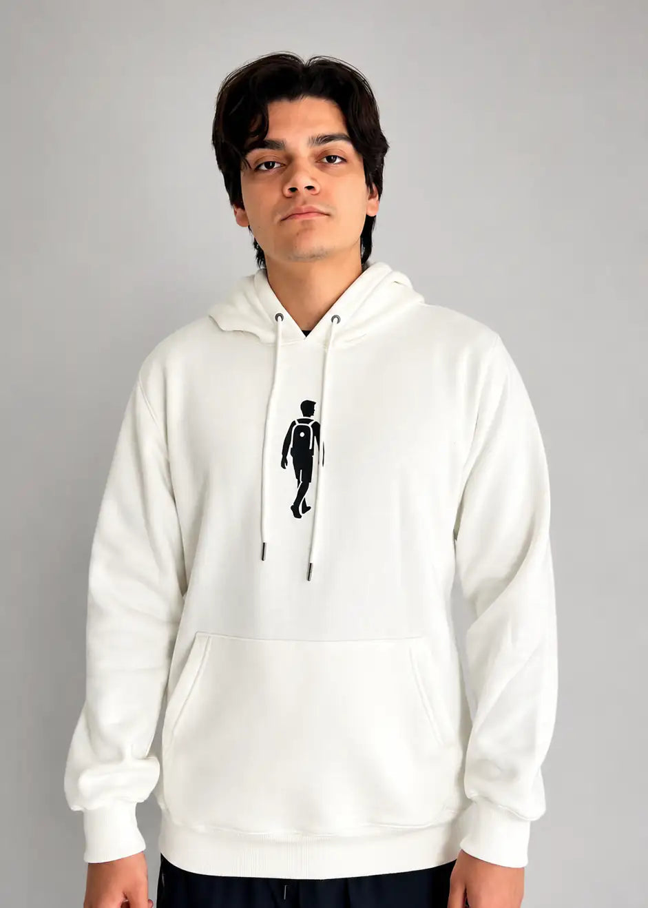 Moletom Canguru ADM Off White Masculino
