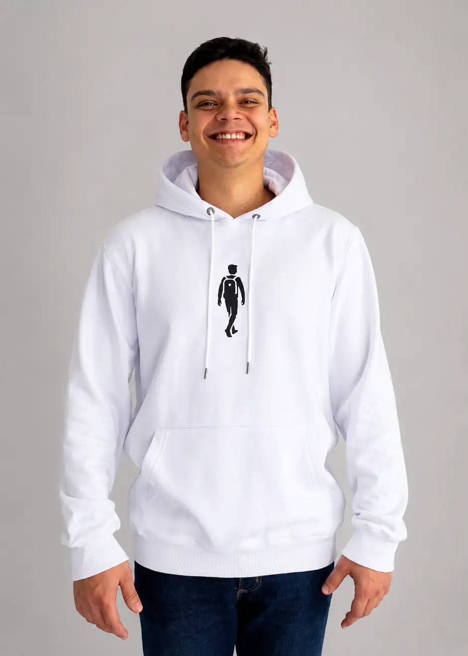 Moletom Canguru ADM Branco Masculino