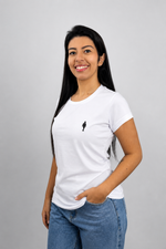 Camiseta Baby Long Branca Feminina