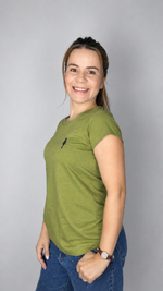 camisa baby long feminina verde oliva
