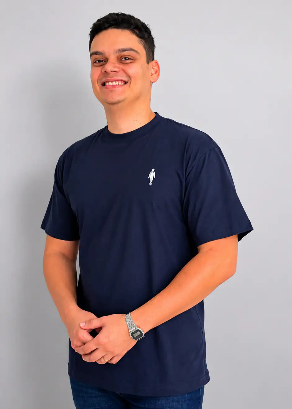Camisa Oversized ADM Azul Marinho Masculina