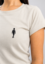 Camiseta Baby Long Off White Feminina