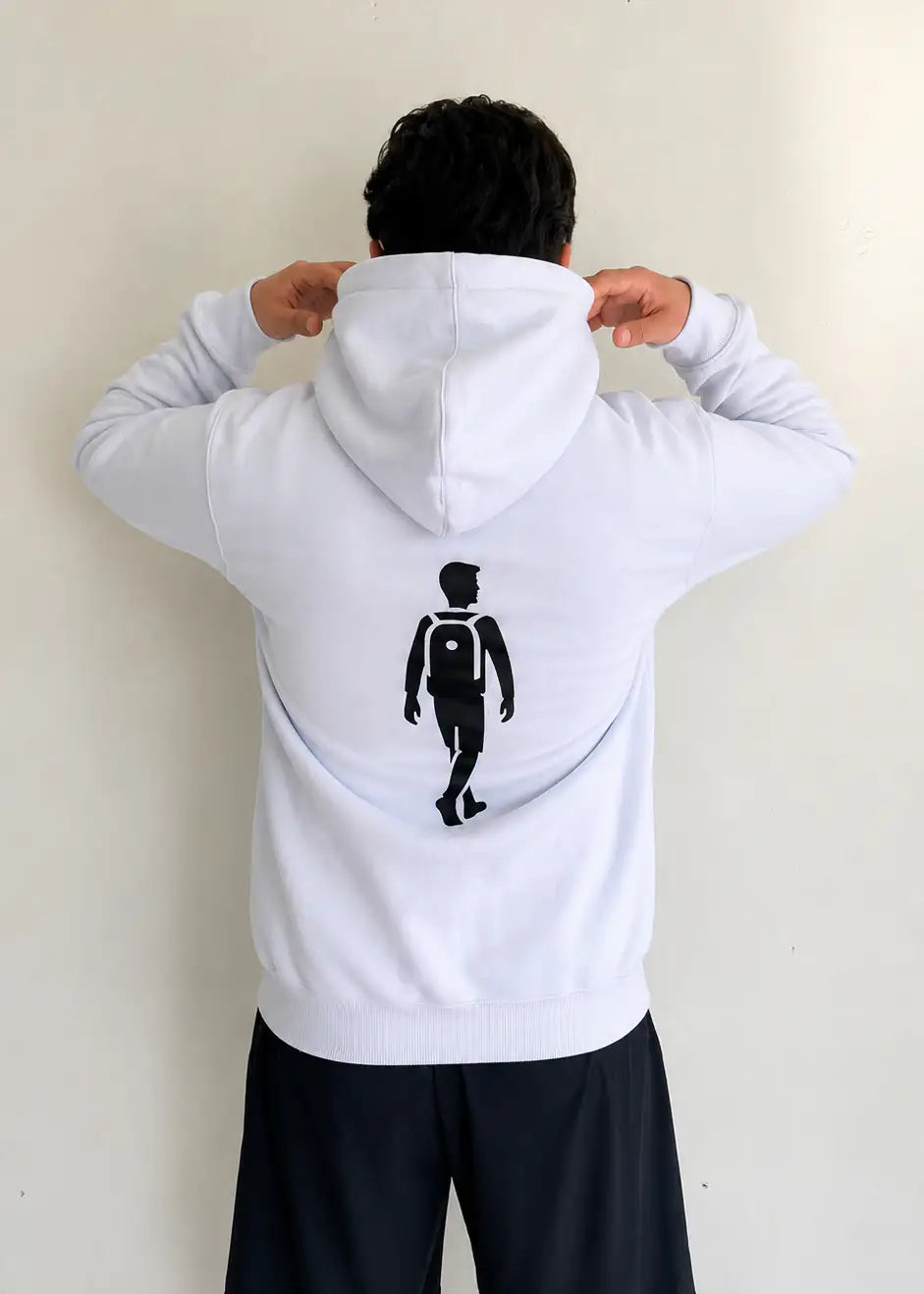 Moletom Canguru ADM Branco Masculino