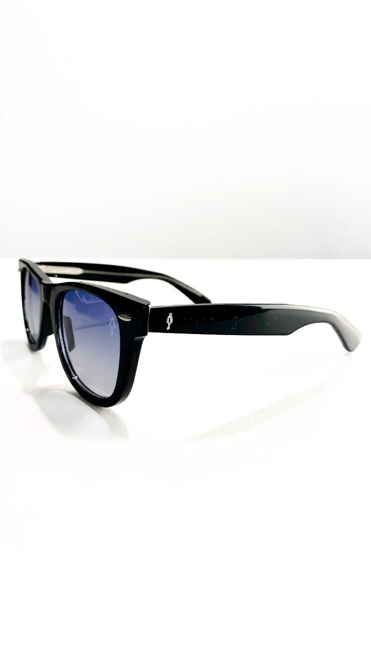 Óculos de Sol Preto Lente Azul MT2819