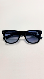 Óculos de Sol Preto Lente Azul MT2819