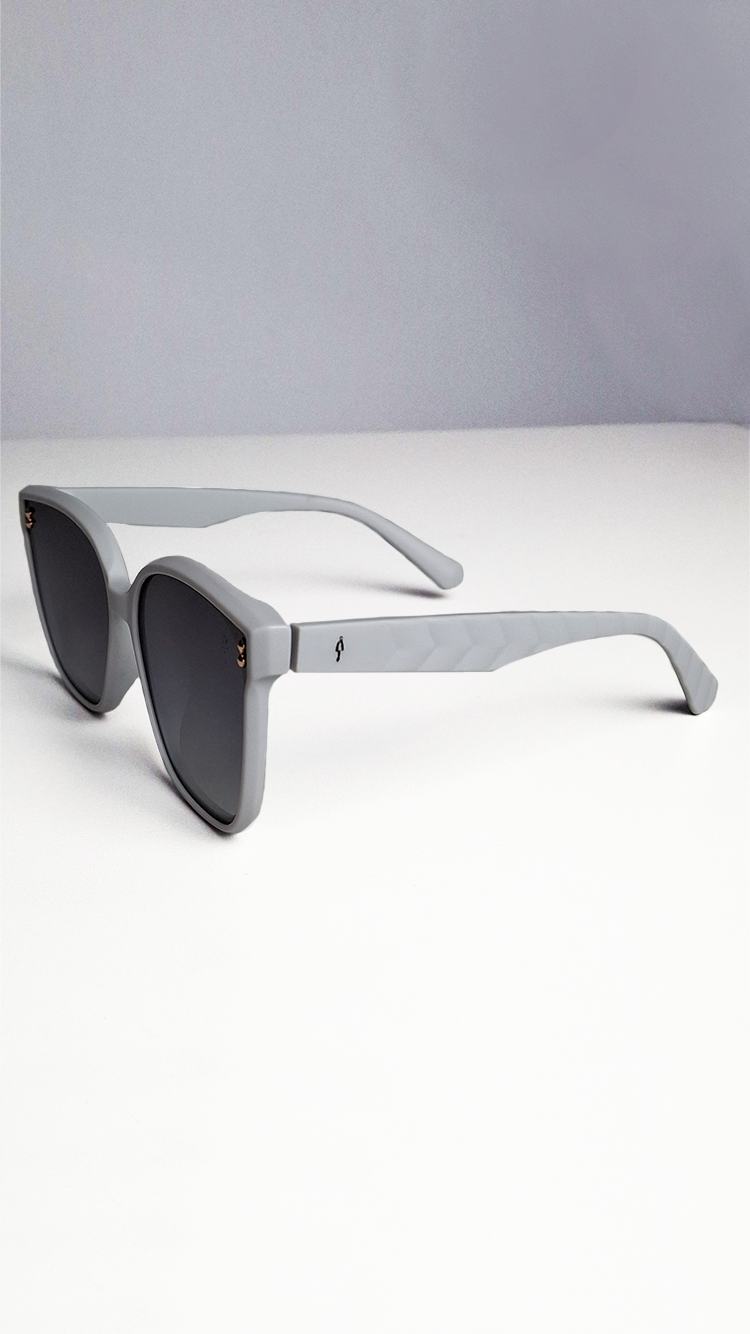 Óculos de Sol Cinza Lente Preta RM1015